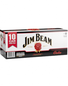 Jim Beam White Label Bourbon Cola Cans Pack Ml